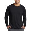 image:imageMAGCOMSEN Mens Sun Protection Shirts UPF 50 UV SPF Long Sleeve Dry Fit Shirt Workout Athletic Fishing Running Rash GuardBlack