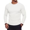 image:imageMAGCOMSEN Mens Thermal Shirts Long Sleeve Waffle Underwear Top Cold Weather Base Layer Winter Warm UndershirtsWhite