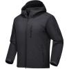 image:imageMAGCOMSEN Mens Jacket Winter Water Resistant Tactical Jackets for Men Softshell Jacket Snow Winter Jackets Warm Skiing Coat Water Resistant Hiking Jackets Snowboard Jackets