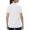 image:imageMAGCOMSEN Womens Golf Shirts Short Sleeve Polo Collared Shirt V Neck Quick Dry Sun Protection UPF 50 Tennis Top03white