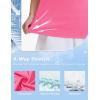 image:imageMAGCOMSEN Womens Golf Shirts Short Sleeve Polo Collared Shirt V Neck Quick Dry Sun Protection UPF 50 Tennis Top04rose Red