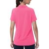 image:imageMAGCOMSEN Womens Golf Shirts Short Sleeve Polo Collared Shirt V Neck Quick Dry Sun Protection UPF 50 Tennis Top04rose Red