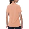 image:imageMAGCOMSEN Womens Golf Shirts Short Sleeve Polo Collared Shirt V Neck Quick Dry Sun Protection UPF 50 Tennis TopApricot