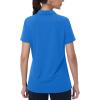 image:imageMAGCOMSEN Womens Golf Shirts Short Sleeve Polo Collared Shirt V Neck Quick Dry Sun Protection UPF 50 Tennis TopBlue Green