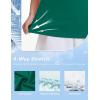 image:imageMAGCOMSEN Womens Golf Shirts Short Sleeve Polo Collared Shirt V Neck Quick Dry Sun Protection UPF 50 Tennis TopEmerald Green