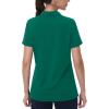 image:imageMAGCOMSEN Womens Golf Shirts Short Sleeve Polo Collared Shirt V Neck Quick Dry Sun Protection UPF 50 Tennis TopEmerald Green