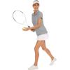 image:imageMAGCOMSEN Womens Golf Shirts Short Sleeve Polo Collared Shirt V Neck Quick Dry Sun Protection UPF 50 Tennis TopLight Grey