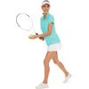 image:imageMAGCOMSEN Womens Golf Shirts Short Sleeve Polo Collared Shirt V Neck Quick Dry Sun Protection UPF 50 Tennis TopLight Lake Blue