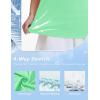 image:imageMAGCOMSEN Womens Golf Shirts Short Sleeve Polo Collared Shirt V Neck Quick Dry Sun Protection UPF 50 Tennis TopMint Green