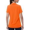 image:imageMAGCOMSEN Womens Golf Shirts Short Sleeve Polo Collared Shirt V Neck Quick Dry Sun Protection UPF 50 Tennis TopOrange