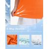 image:imageMAGCOMSEN Womens Golf Shirts Short Sleeve Polo Collared Shirt V Neck Quick Dry Sun Protection UPF 50 Tennis TopOrange