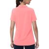 image:imageMAGCOMSEN Womens Golf Shirts Short Sleeve Polo Collared Shirt V Neck Quick Dry Sun Protection UPF 50 Tennis TopPink