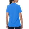 image:imageMAGCOMSEN Womens Golf Shirts Short Sleeve Polo Collared Shirt V Neck Quick Dry Sun Protection UPF 50 Tennis TopSky Blue