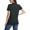 image:imageMAGCOMSEN Womens Polo Shirts Short Sleeve Quick Dry Golf TShirts Collared Golf Tops for Work Casual 4 ButtonsBlack