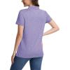 image:imageMAGCOMSEN Womens Polo Shirts Short Sleeve Quick Dry Golf TShirts Collared Golf Tops for Work Casual 4 ButtonsLight Purple