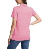 image:imageMAGCOMSEN Womens Polo Shirts Short Sleeve Quick Dry Golf TShirts Collared Golf Tops for Work Casual 4 ButtonsPink