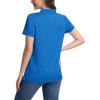 image:imageMAGCOMSEN Womens Polo Shirts Short Sleeve Quick Dry Golf TShirts Collared Golf Tops for Work Casual 4 ButtonsSea Blue