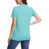 image:imageMAGCOMSEN Womens Polo Shirts Short Sleeve Quick Dry Golf TShirts Collared Golf Tops for Work Casual 4 ButtonsWater Blue