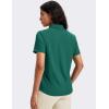 image:imageMAGCOMSEN Womens Polo Shirts Short Sleeve UPF 50 Golf Collared Shirt for Work Quick Dry Tennis Top Moisture WickEmerald Green