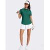 image:imageMAGCOMSEN Womens Polo Shirts Short Sleeve UPF 50 Golf Collared Shirt for Work Quick Dry Tennis Top Moisture WickEmerald Green