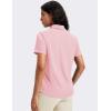image:imageMAGCOMSEN Womens Polo Shirts Short Sleeve UPF 50 Golf Collared Shirt for Work Quick Dry Tennis Top Moisture WickLight Pink