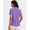 image:imageMAGCOMSEN Womens Polo Shirts Short Sleeve UPF 50 Golf Collared Shirt for Work Quick Dry Tennis Top Moisture WickLight Purple