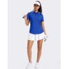 image:imageMAGCOMSEN Womens Polo Shirts Short Sleeve UPF 50 Golf Collared Shirt for Work Quick Dry Tennis Top Moisture WickRoyal Blue