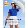image:imageMAGCOMSEN Womens Polo Shirts Short Sleeve UPF 50 Golf Collared Shirt for Work Quick Dry Tennis Top Moisture WickRoyal Blue