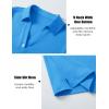 image:imageMAGCOMSEN Womens Polo Shirts Short Sleeve UPF 50 Sun Protection Golf Shirt V Neck Collared Tops Dry FitAzure