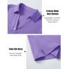 image:imageMAGCOMSEN Womens Polo Shirts Short Sleeve UPF 50 Sun Protection Golf Shirt V Neck Collared Tops Dry FitLight Purple