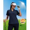 image:imageMAGCOMSEN Womens Polo Shirts Short Sleeve UPF 50 Sun Protection Golf Shirt V Neck Collared Tops Dry FitNavy