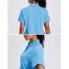 image:imageMAGCOMSEN Womens Polo Shirts Short Sleeve UPF 50 Sun Protection Golf Shirt V Neck Collared Tops Dry FitSky Blue