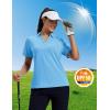 image:imageMAGCOMSEN Womens Polo Shirts Short Sleeve UPF 50 Sun Protection Golf Shirt V Neck Collared Tops Dry FitSky Blue