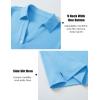 image:imageMAGCOMSEN Womens Polo Shirts Short Sleeve UPF 50 Sun Protection Golf Shirt V Neck Collared Tops Dry FitSky Blue