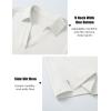 image:imageMAGCOMSEN Womens Polo Shirts Short Sleeve UPF 50 Sun Protection Golf Shirt V Neck Collared Tops Dry FitWhite