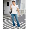 image:imageMAGCOMSEN Womens Polo Shirts Short Sleeve V Neck Collared Golf Shirts UPF 50 Quick Dry Work Casual Summer TopsWhite