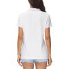 image:imageMAGCOMSEN Womens Polos Golf Shirts Short Sleeve UPF 50 Collared Shirt Quick Dry Tennis Work Athletic Tops01white