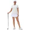 image:imageMAGCOMSEN Womens Polos Golf Shirts Short Sleeve UPF 50 Collared Shirt Quick Dry Tennis Work Athletic Tops01white