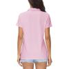 image:imageMAGCOMSEN Womens Polos Golf Shirts Short Sleeve UPF 50 Collared Shirt Quick Dry Tennis Work Athletic Tops02light Pink