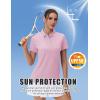 image:imageMAGCOMSEN Womens Polos Golf Shirts Short Sleeve UPF 50 Collared Shirt Quick Dry Tennis Work Athletic Tops02light Pink
