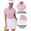 image:imageMAGCOMSEN Womens Polos Golf Shirts Short Sleeve UPF 50 Collared Shirt Quick Dry Tennis Work Athletic Tops02light Pink