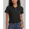 image:imageMAGCOMSEN Womens Polos Golf Shirts Short Sleeve UPF 50 Collared Shirt Quick Dry Tennis Work Athletic Tops03black