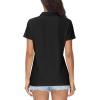 image:imageMAGCOMSEN Womens Polos Golf Shirts Short Sleeve UPF 50 Collared Shirt Quick Dry Tennis Work Athletic Tops03black