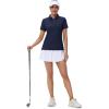 image:imageMAGCOMSEN Womens Polos Golf Shirts Short Sleeve UPF 50 Collared Shirt Quick Dry Tennis Work Athletic Tops04navy Blue