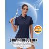 image:imageMAGCOMSEN Womens Polos Golf Shirts Short Sleeve UPF 50 Collared Shirt Quick Dry Tennis Work Athletic Tops04navy Blue