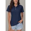 image:imageMAGCOMSEN Womens Polos Golf Shirts Short Sleeve UPF 50 Collared Shirt Quick Dry Tennis Work Athletic Tops04navy Blue