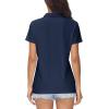 image:imageMAGCOMSEN Womens Polos Golf Shirts Short Sleeve UPF 50 Collared Shirt Quick Dry Tennis Work Athletic Tops04navy Blue