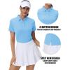 image:imageMAGCOMSEN Womens Polos Golf Shirts Short Sleeve UPF 50 Collared Shirt Quick Dry Tennis Work Athletic Tops05falls Blue