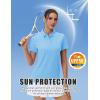 image:imageMAGCOMSEN Womens Polos Golf Shirts Short Sleeve UPF 50 Collared Shirt Quick Dry Tennis Work Athletic Tops05falls Blue