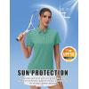 image:imageMAGCOMSEN Womens Polos Golf Shirts Short Sleeve UPF 50 Collared Shirt Quick Dry Tennis Work Athletic Tops06grey Green
